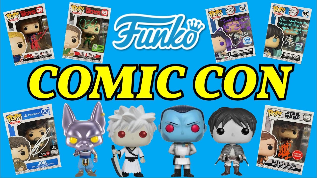 Funko Pop Hunt and Signed Haul from Comic Con !