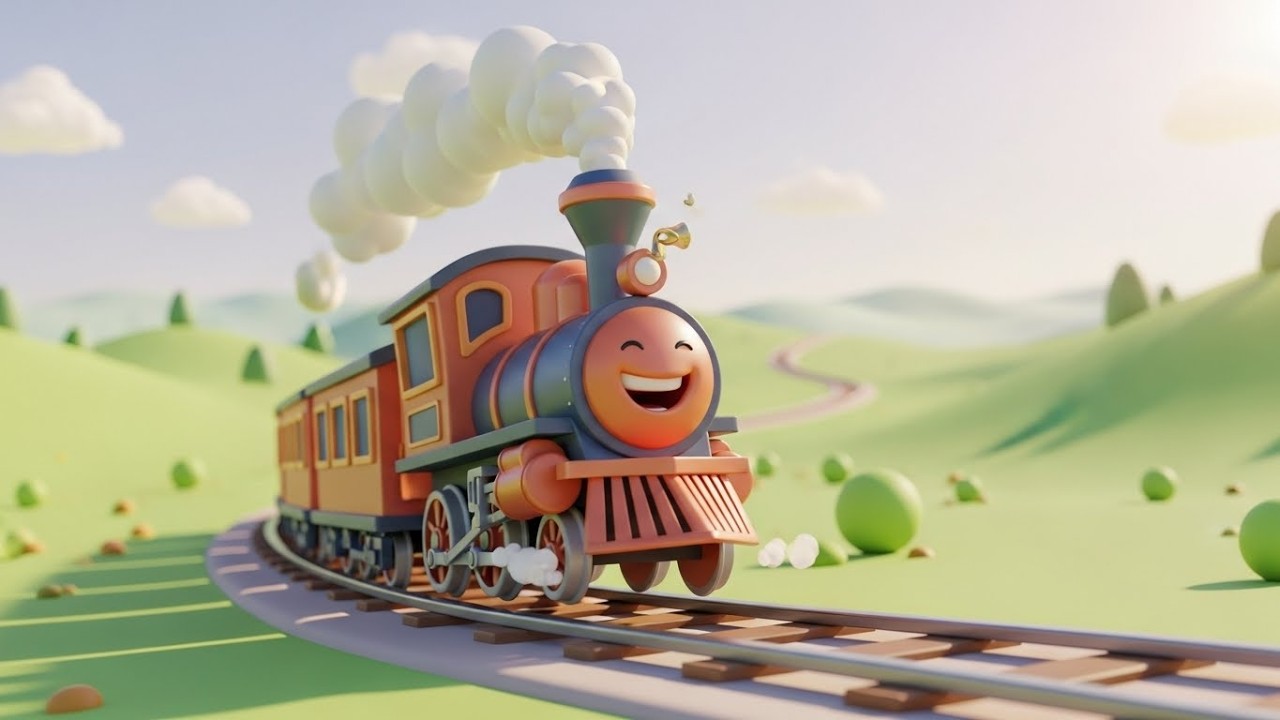 Смеющийся поезд говорит «Чук-Чук» 🚂😆🎶 | Мультфильм для детей и весёлые приключения
