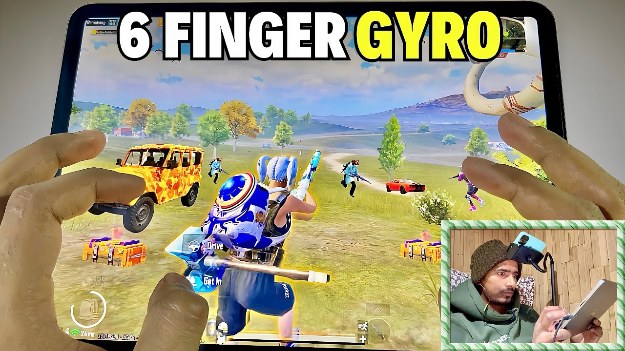 World’s Best 6 Finger Gyro Player? 🤯 iPad Pro Handcam BGMI Gameplay / PUBG Mobile/ BGMI 