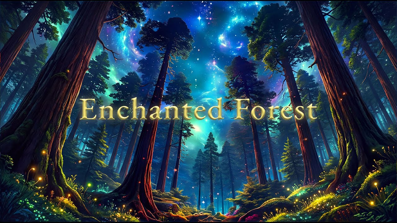 Enchanted Forest Ambience | Deeply Magical Night | Relax, Sleep, Healing Music