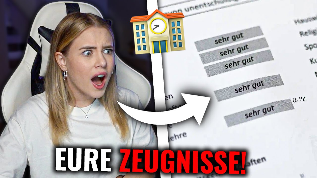 ICH REAGIERE AUF EURE ZEUGNISSE!😳🔥 - Itsmisabell Stream Highlights