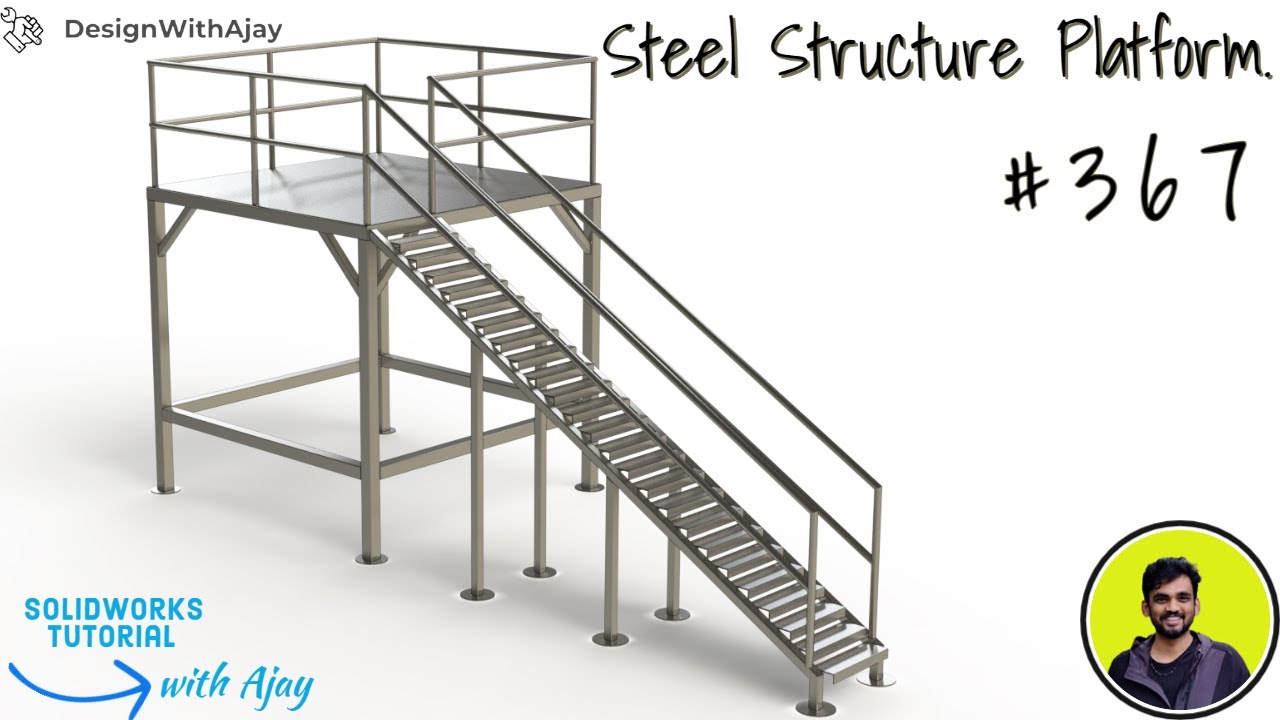 How to design a Steel Structure Platform #367 @DesignWithAjay  |design with ajay| #designwithajay
