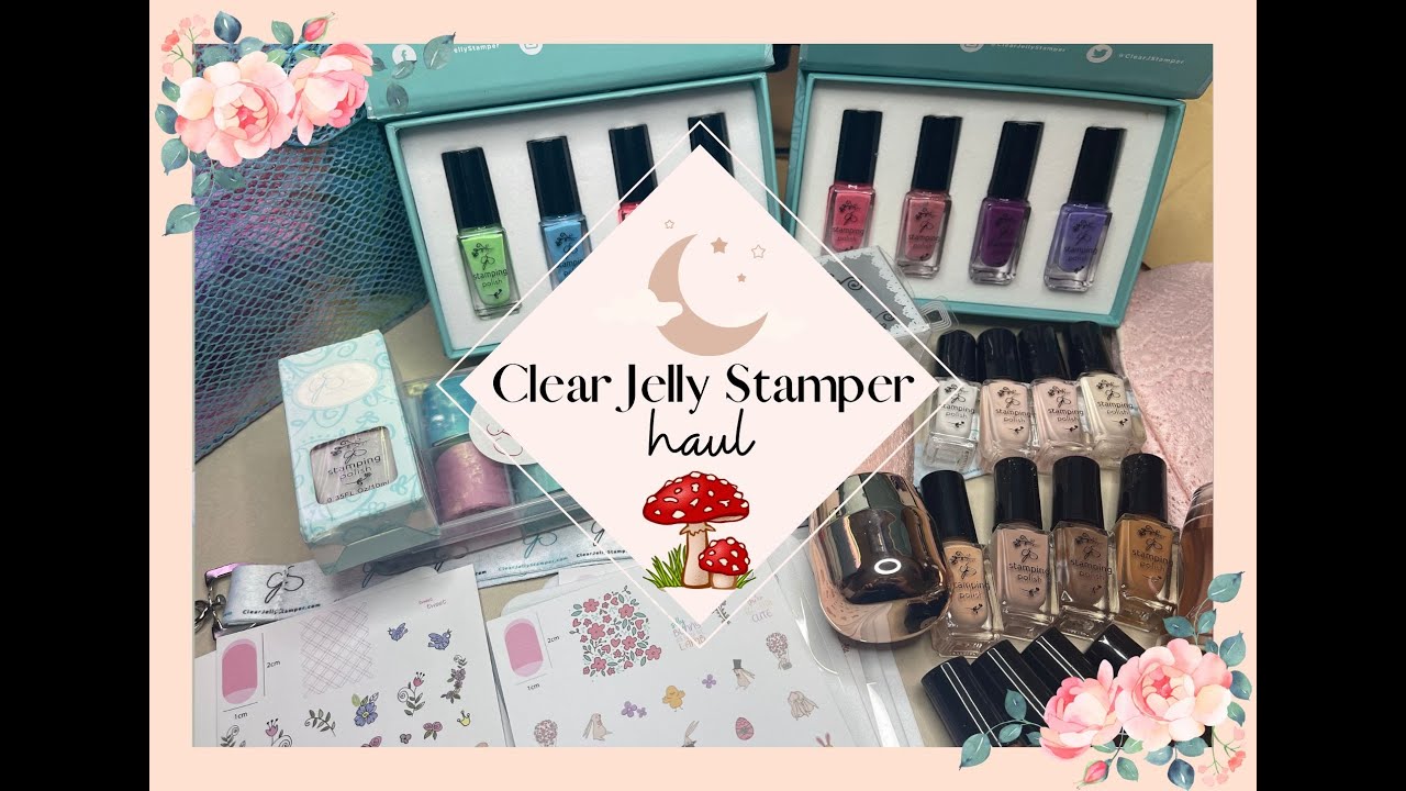 Unboxing the Mega Spring Mystery Box from Clear Jelly Stamper + Haul w/ new items! Plates + Polishes