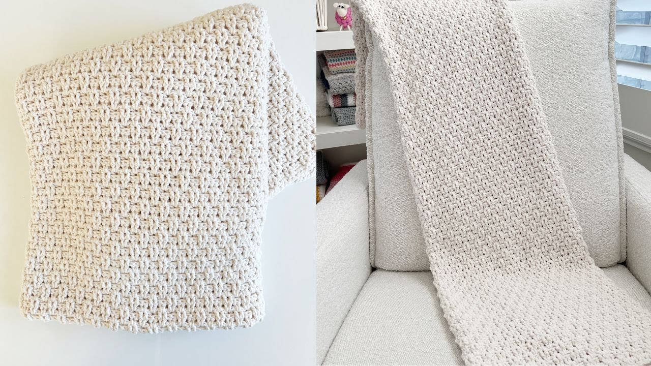 How to Crochet the Daisy Farm Diamond Weave Throw