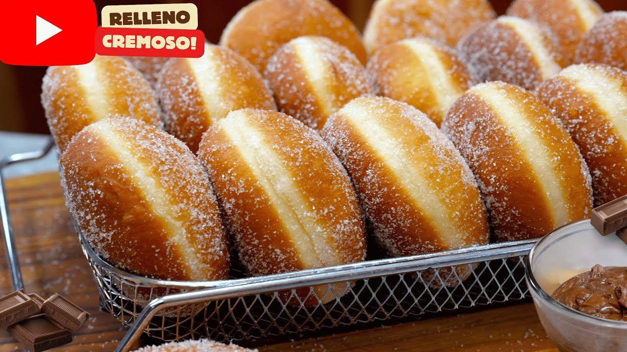 🔥La RECETA de DONUTS RELLENOS con CREMA de CHOCOLATE Suaves y esponjaditos|Dulce Hogar Recetas