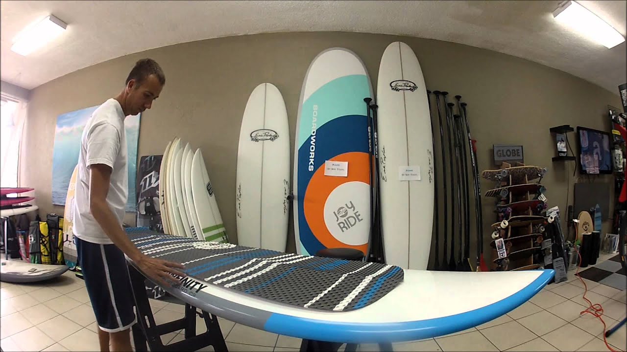 How to remove and install a SUP deck pad.