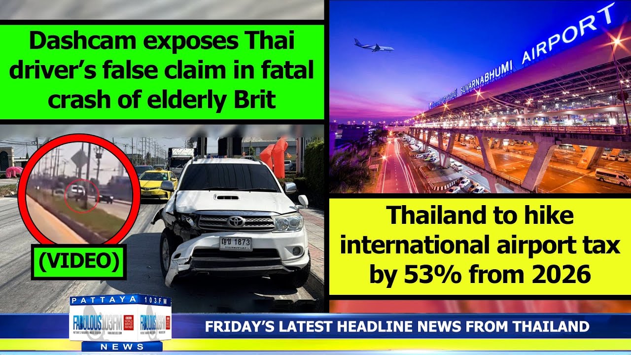 VERY LATEST NEWS FROM THAILAND in English (5 December 2025) from Fabulous 103fm Pattaya