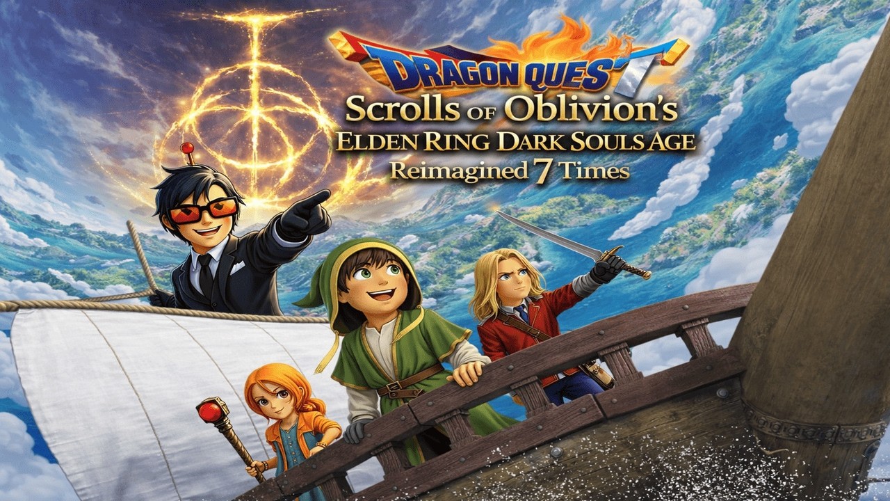 Dragon Quest Scrolls of Oblivion's Elden Ring Dark Souls Age Reimagined 7 Times #live #dragonquest