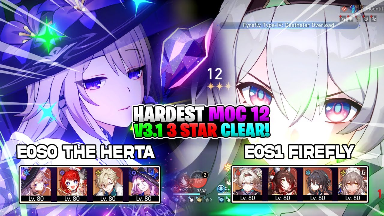 MoC 12 3.1/3.2 F2P Clear! E0S0 The Herta & E0S1 Firefly Super Break | Honkai Star Rail