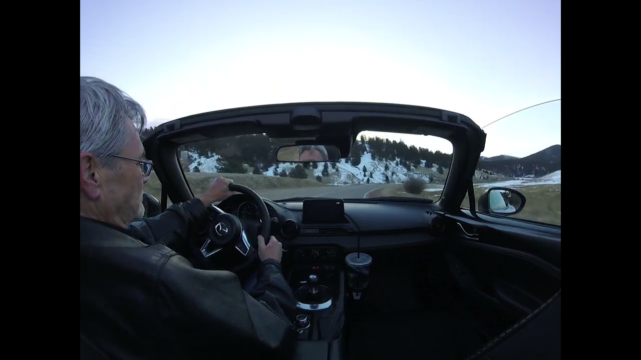 Miata Sporting drive up Cripple Creek Colorado