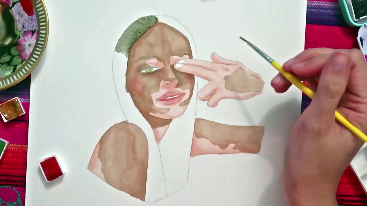 DESENHEI UMA MENINA COM VITILIGO | Nath Ara&uacute;jo