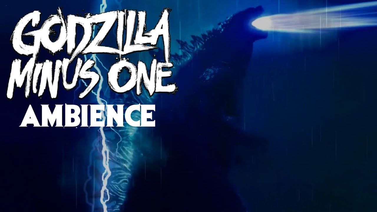 Godzilla Minus One Ambience 4K | 11 Hours | Rain And Thunderstorms | ASMR