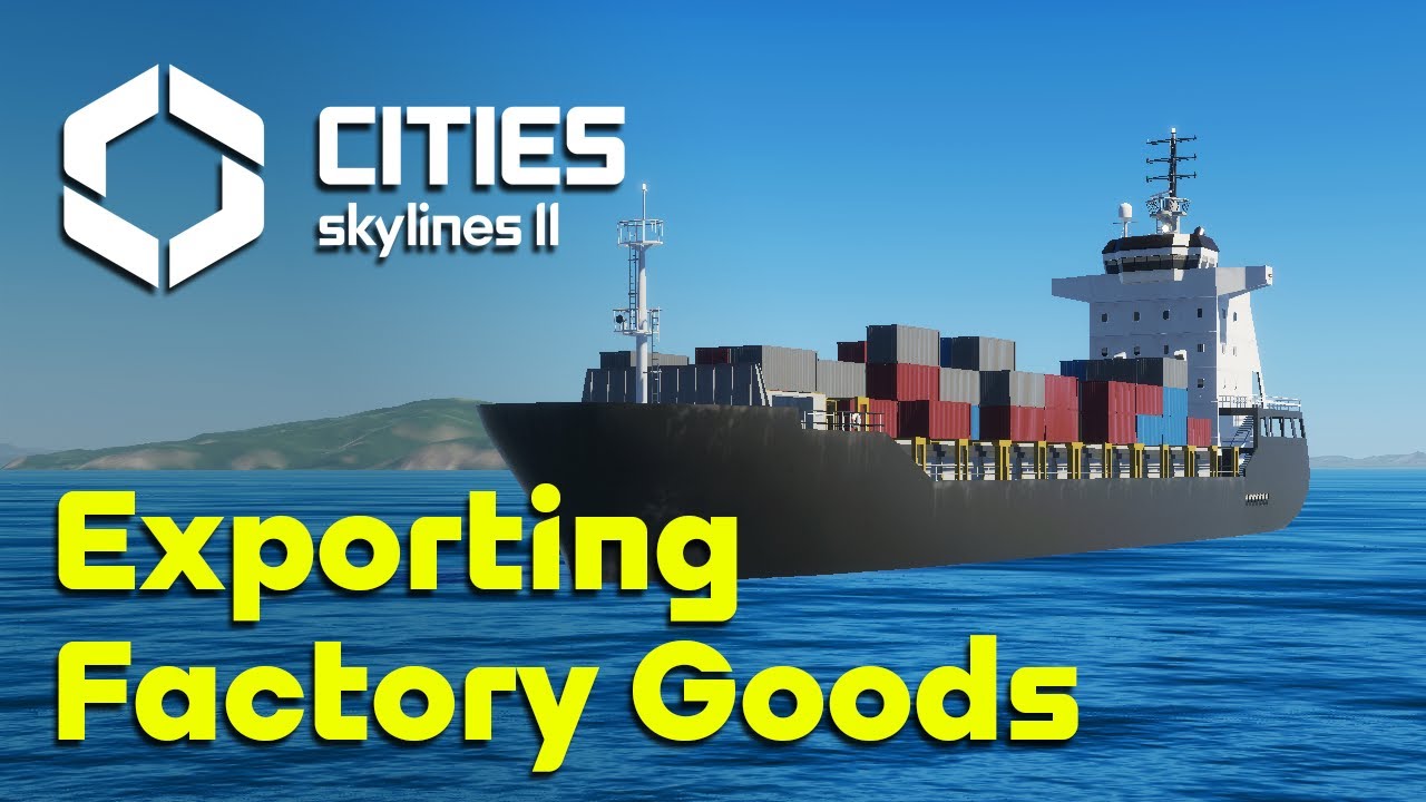 Creating Cargo Export Lines in Cities Skylines 2