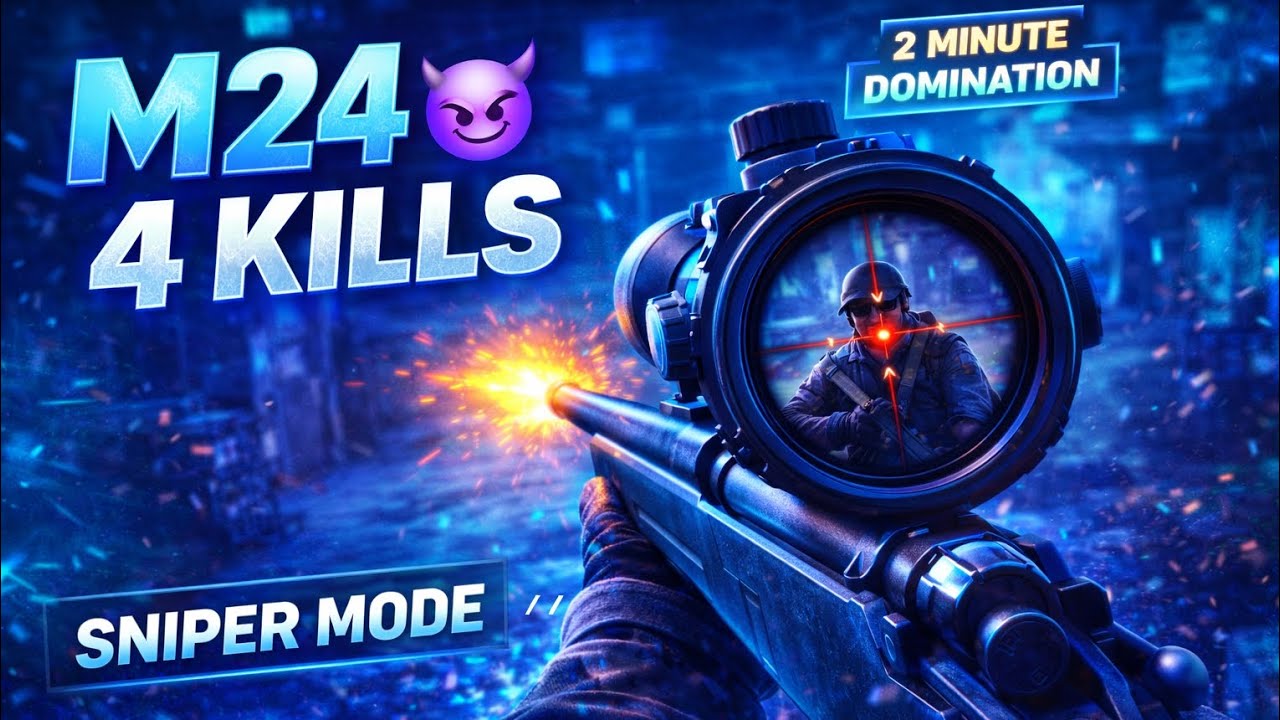 M24 DOMINATION in TDM 😈 4 Clean Sniper Kills | PUBG Mobile#PUBGMOBILE#M24#Sniper