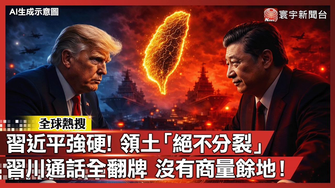 火藥味爆表！習近平通話川普強硬宣示主權：台灣是中國領土!｜#寰宇新聞
