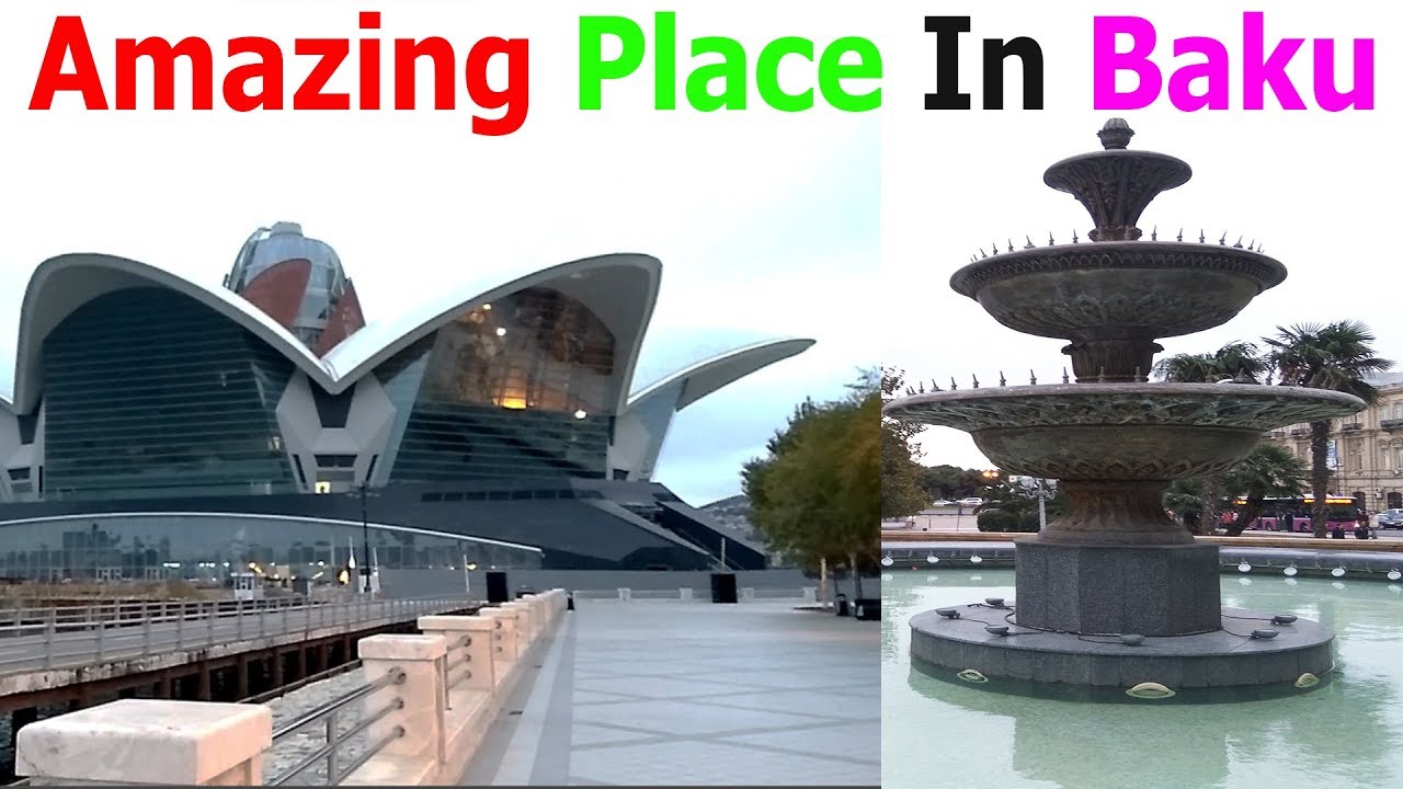 Azerbaijan Baku Beauty Beside Caspian Sea - Travel Vlog