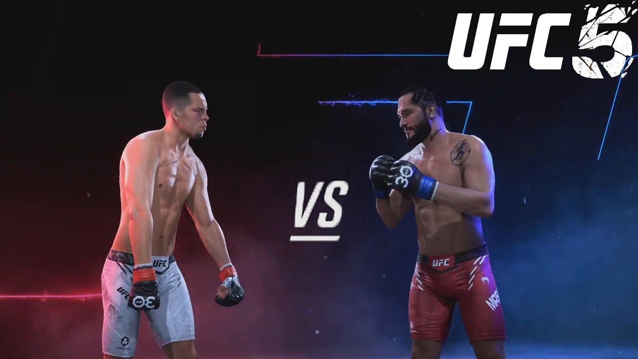 Nate Diaz vs Jorge Masvidal - CPU vs CPU - UFC 5