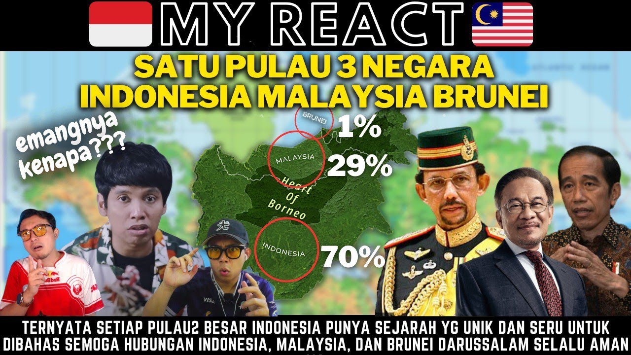 NAH GAIS! INI SEBAB KENAPA BORNEO ADA 3 NEGARA DALAM 1 PULAU