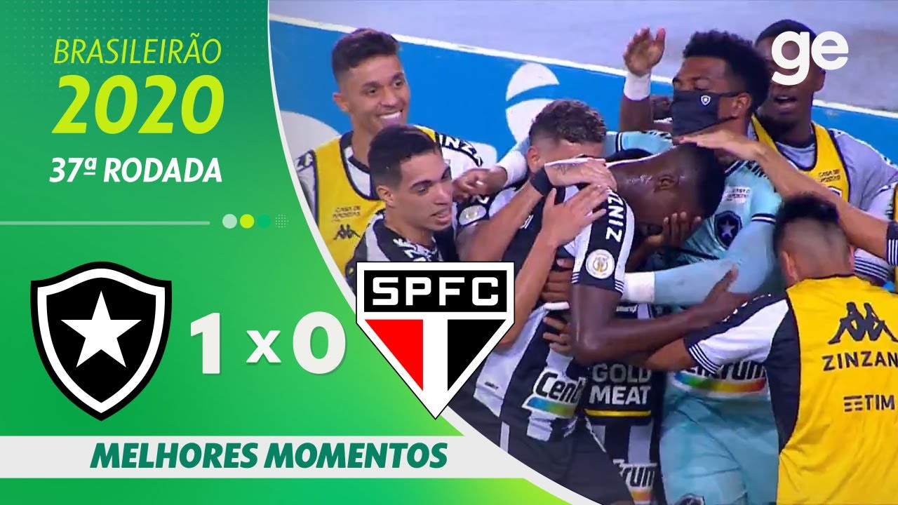 BOTAFOGO 1 X 0 SÃO PAULO | MELHORES MOMENTOS | 37ª RODADA BRASILEIRÃO 2020 | ge.globo