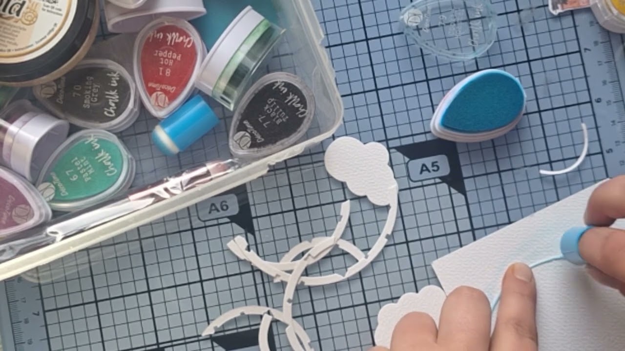 Wir basteln eine Regenbogen Karte, Stanze von temu, diycut von Action #temu #Action #karte #diykarte
