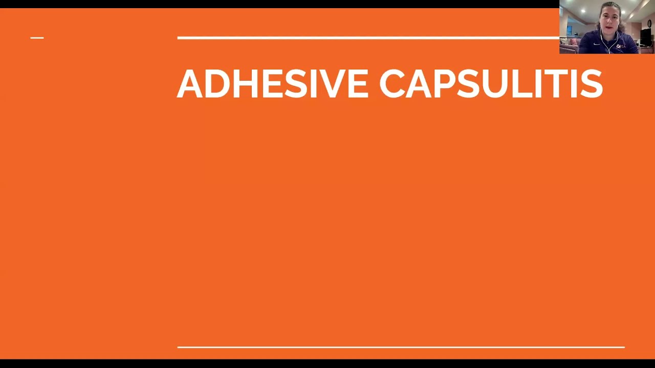 Adhesive Capsulitis - PTA Elevation Boards Prep