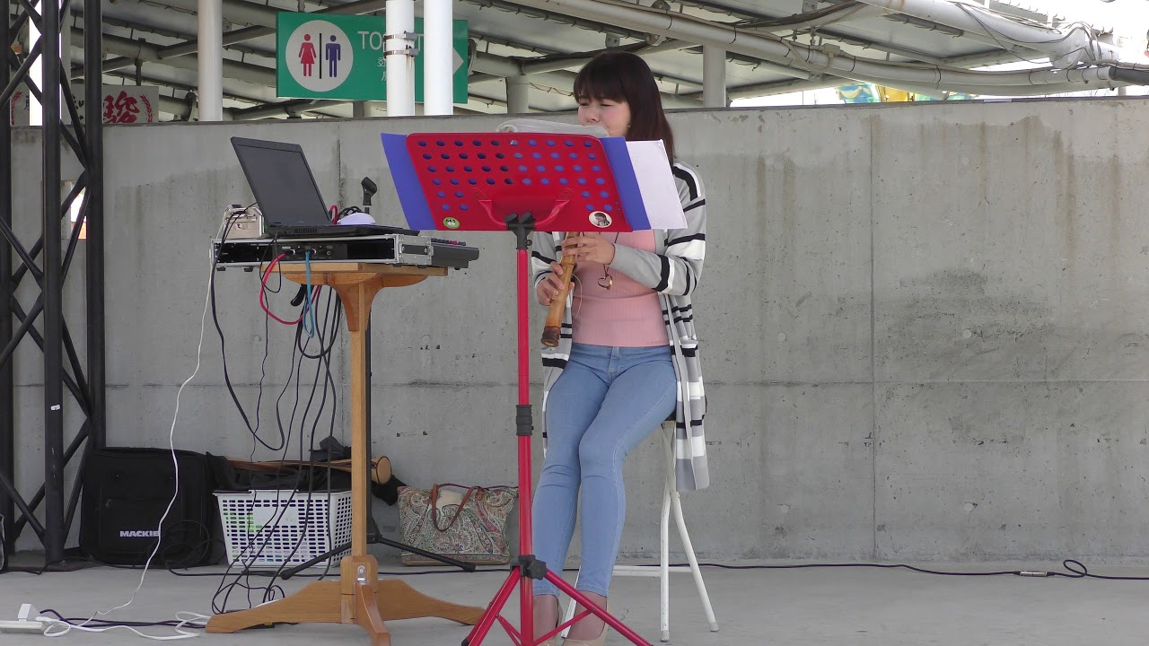 ポップス尺八奏者すみれミニライブ2020❜　あゝ上野駅　道の駅ららん藤岡
