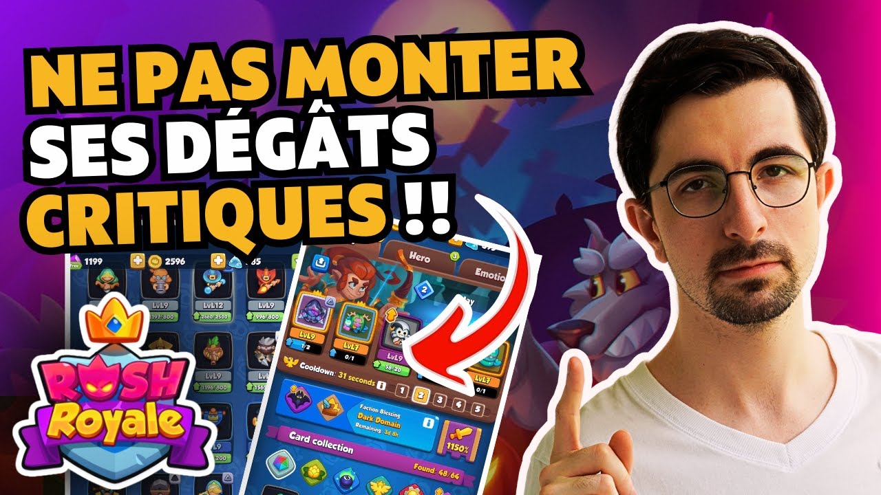 NE SURTOUT PAS MONTER SES D&Ecirc;G&Acirc;TS CRITIQUES SUR RUSH ROYALE ! 👑