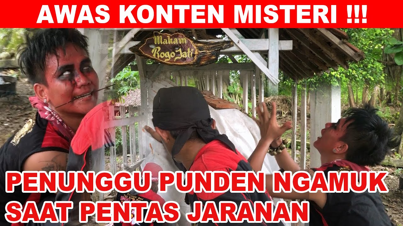 WINGIT!! PENUNGGU PUNDEN NAMPU MAKAM ROGO JATI NGAMOKK!! PEMAIN BARONGAN SUSAH DISADARKAN!!
