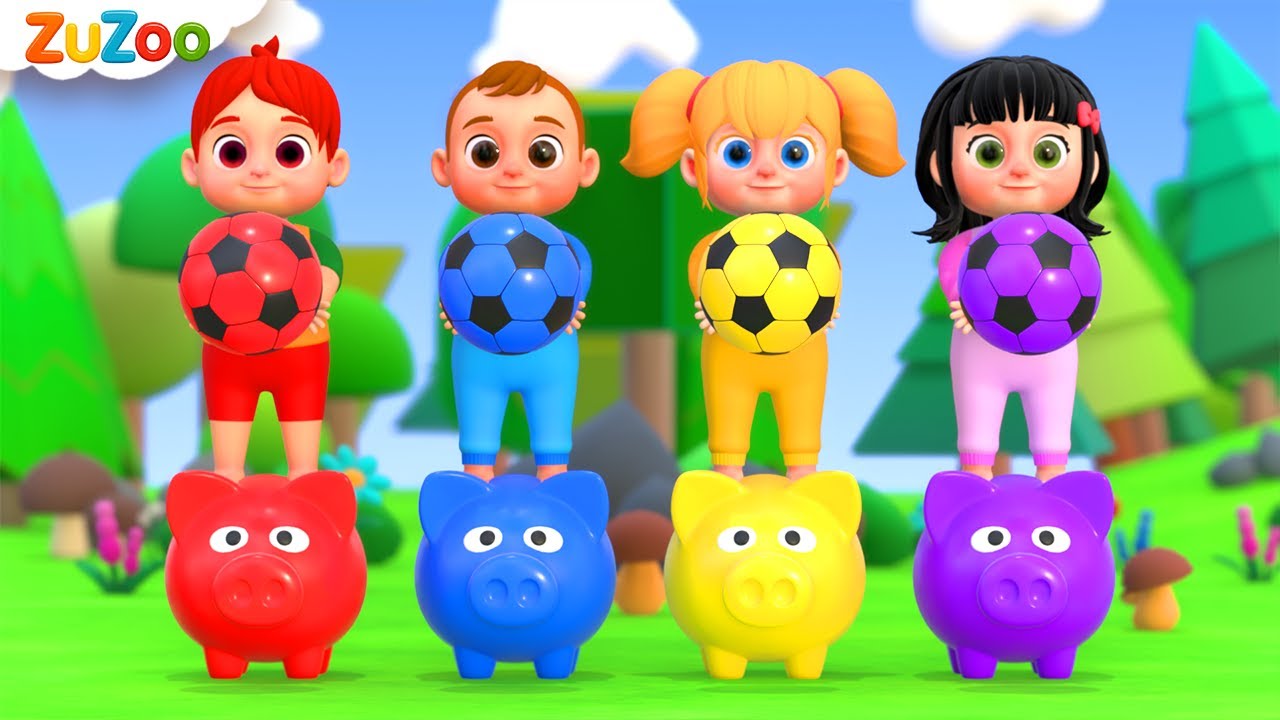 कलर बॉल फिंगर फ़ैमिली | Color Ball Finger Family | ZuZoo Hindi Rhymes