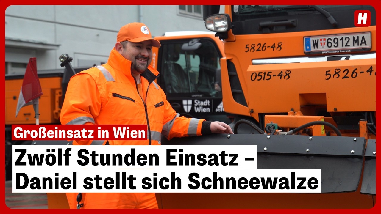 Zwölf Stunden Einsatz – Daniel stellt sich Schneewalze