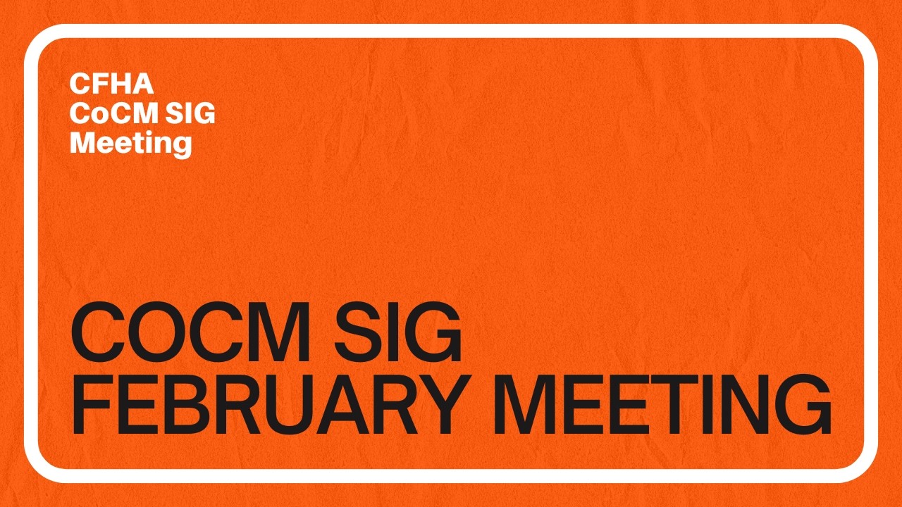 CoCM SIG February Meeting