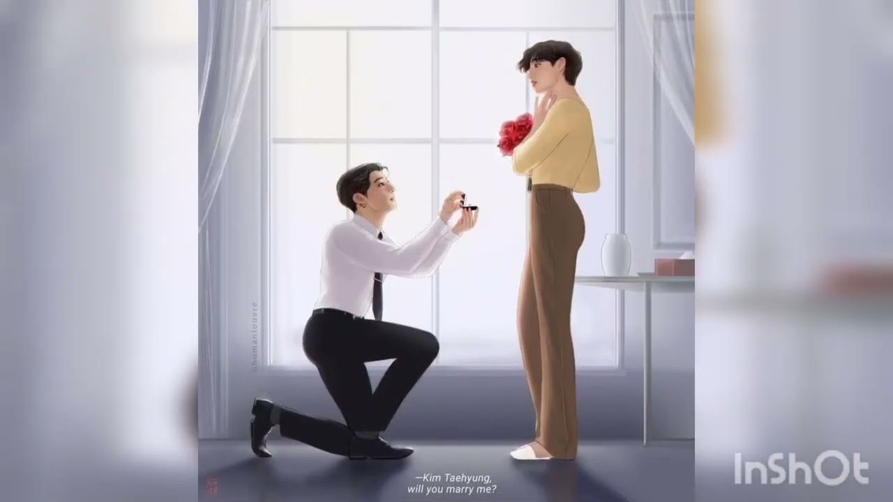 Taekook ♥️ fanart ♥️ taekook ♥️ forever 🤗 taekook ♥️ moment 
