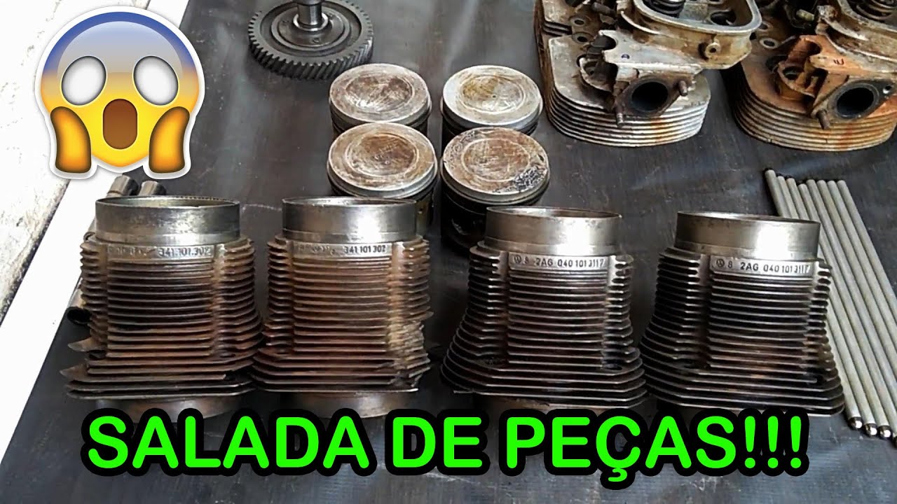 MANUTENÇÃO MOTOR PLANO 14 - AVALIANDO AS PEÇAS VELHAS - (VARIANT DNG PARTE 45)
