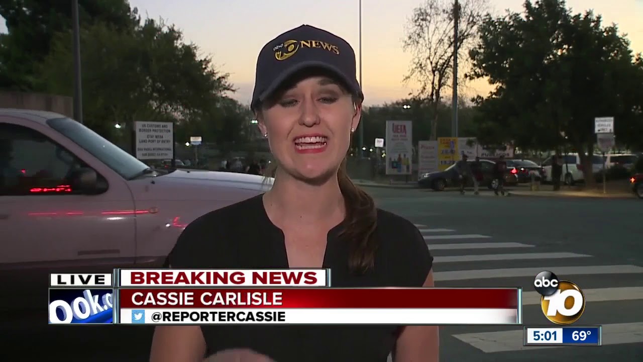 Migrants rush border, port of entry shuts down