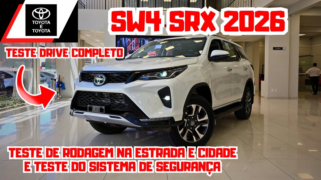 TOYOTA SW4 SRX PLATINUM 2026 | Test Drive na Estrada e Cidade: Consumo Vale a Pena? 🚀