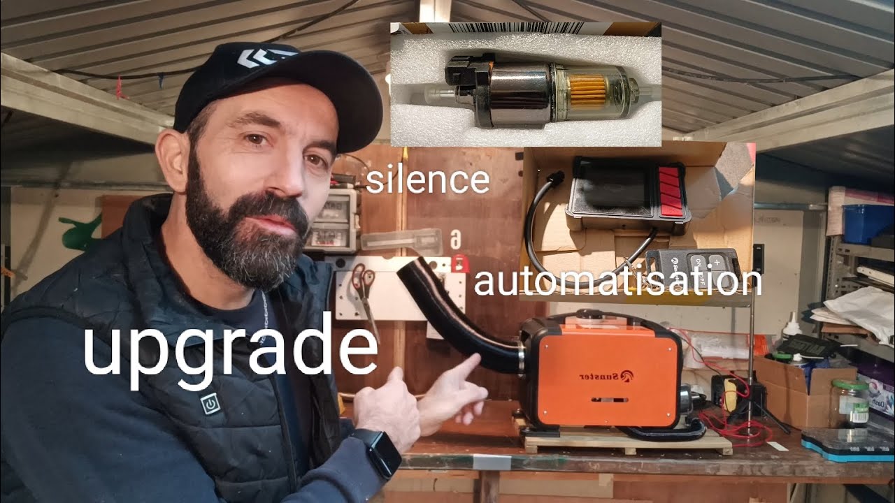 upgrade chauffage diesel, pompe silencieuse 80%en moins !!allumage et extinction automatique