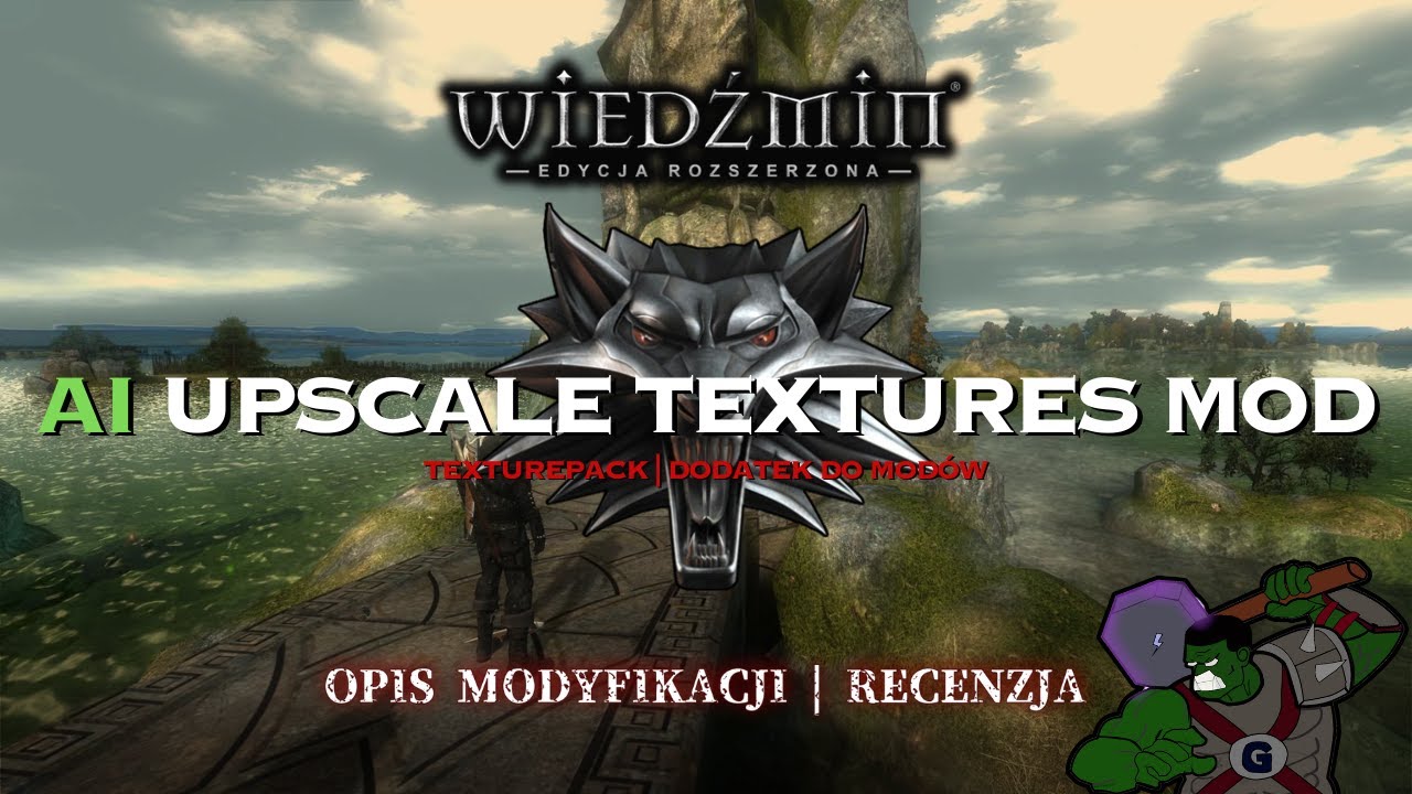 Uniwersalny mod graficzny do Wiedźmina - AI UPSCALE TEXTURES | Ulepsza oryginał i mody! | RECENZJA