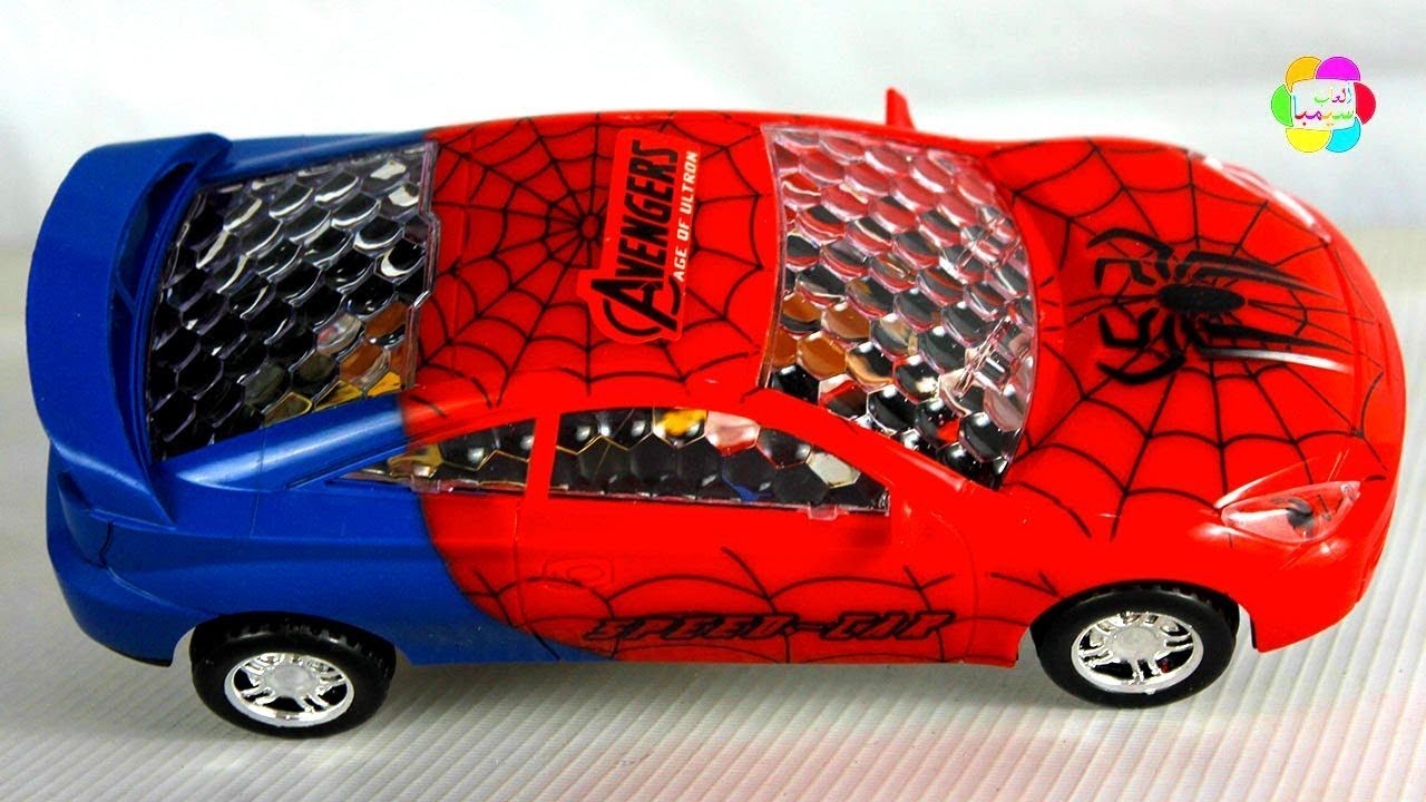 لعبة سيارة سبايدرمان الجديدة للاطفال اجمل العاب السباقات للبنات والاولاد spider man car toy