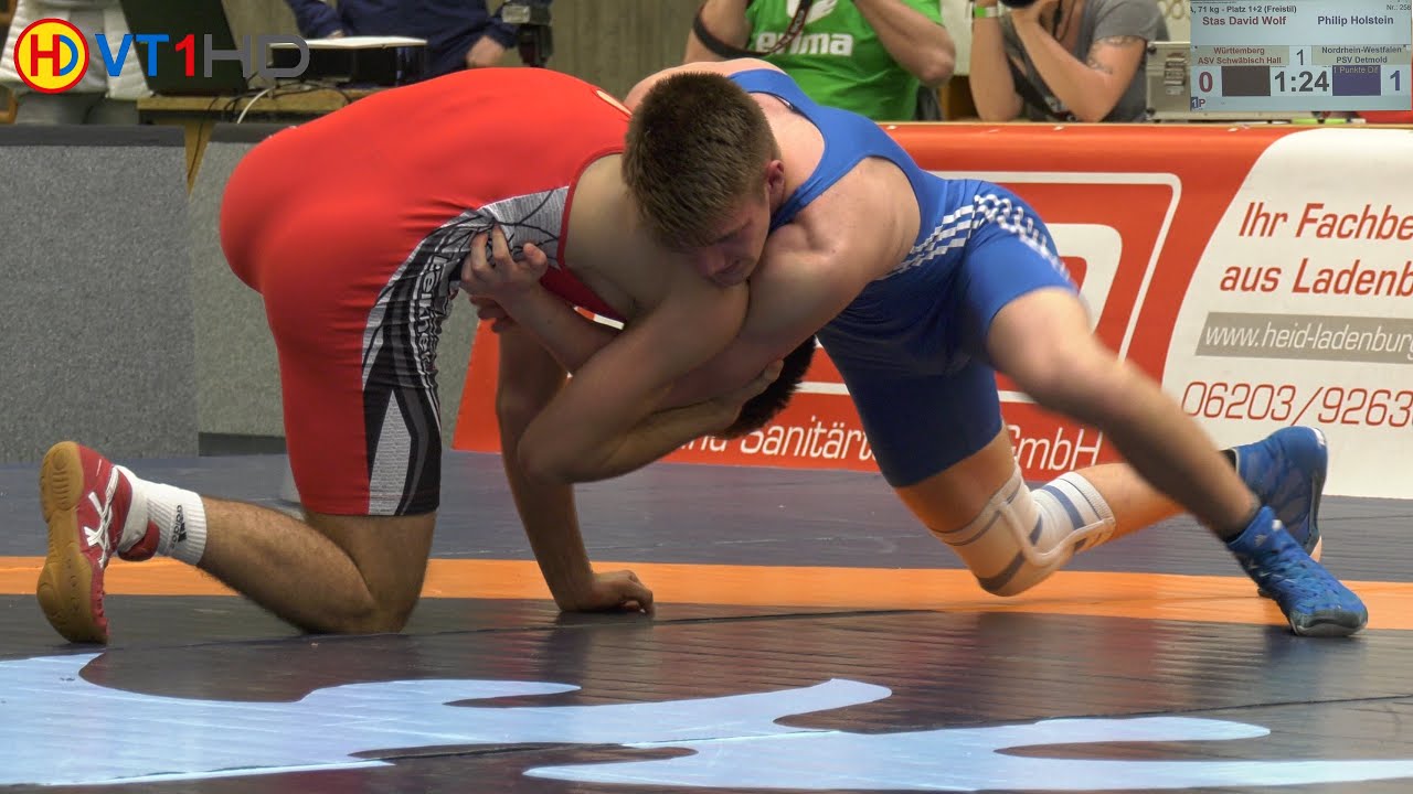 🤼 | Wrestling | German Championships 2019 Cadets (Freestyle) - 71kg Gold | WOLF vs. HOLSTEIN