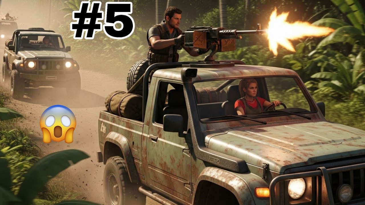 Death Game in the Jungle: Survival Mission! 🌲💀🚗 Uncharted: Drake's Fortune Part 5