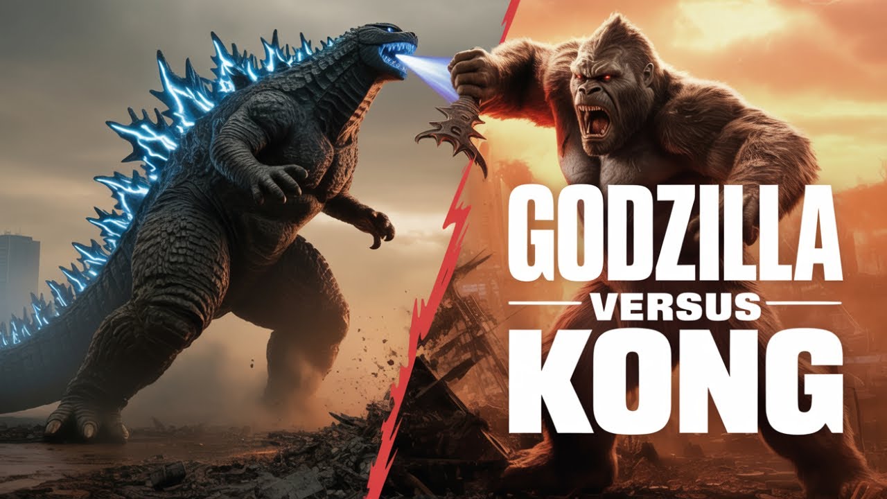 Godzilla vs King Kong Laser Clash &ndash; Epic Final Battle Cinematic | Monster Showdown Visuals