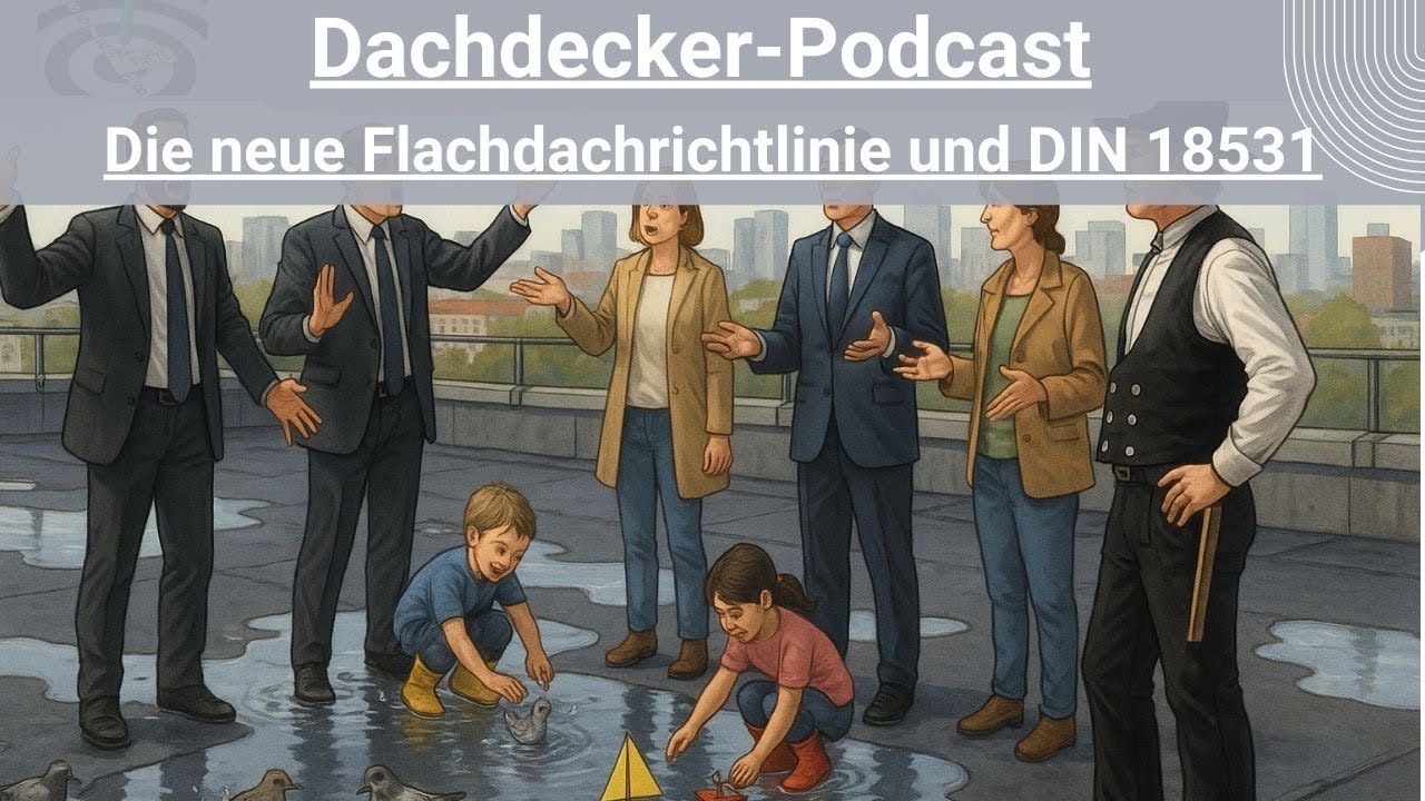 Folge-132: Neue Flachdachrichtlinie & DIN 18531 – Teil 1: Was ändert sich wirklich?