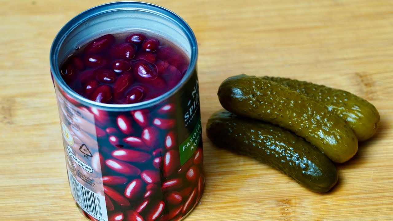 Салат с Красной фасолью! Вкусный салат на каждый день и на праздник! Беру банку фасоли и готовлю…
