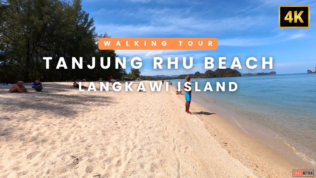 Walking Tour - Tanjung Rhu Beach, one of the private beach in Langkawi - Malaysia🇲🇾 | 4K #walkaround
