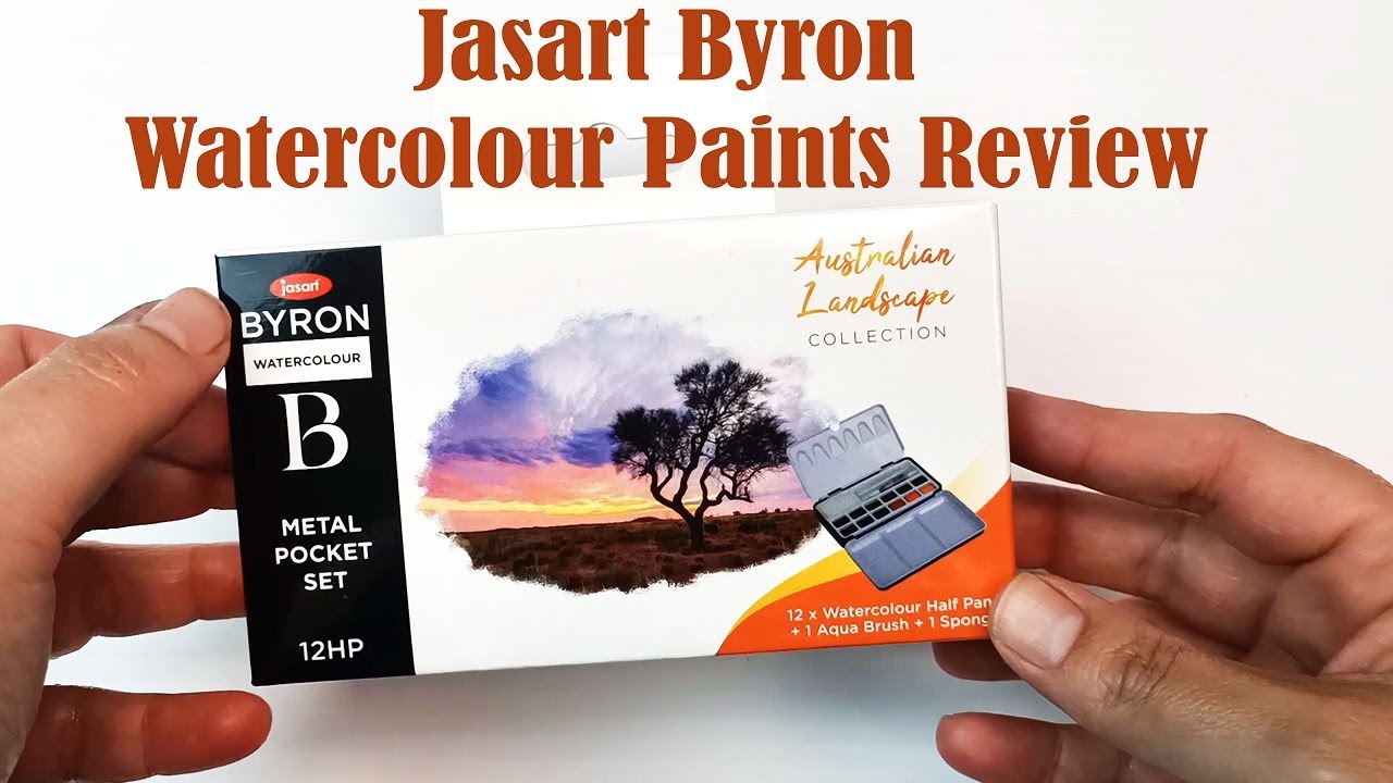 Обзор акварельных красок Jasart Byron — набор из 12 австралийских пейзажных палитр Pocket Palette