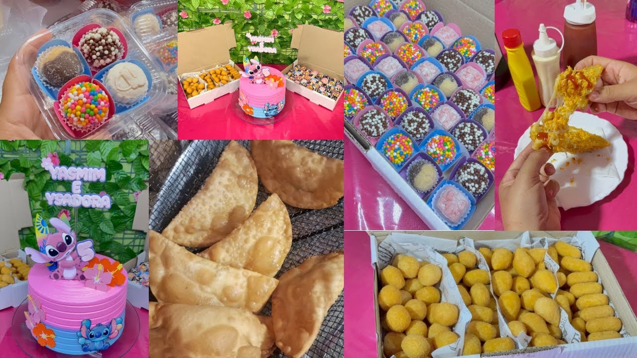 Faltou energia na hora de Decorar o bolo/ fiz churros/coxinhas de carne seca com massa de batata😱	 