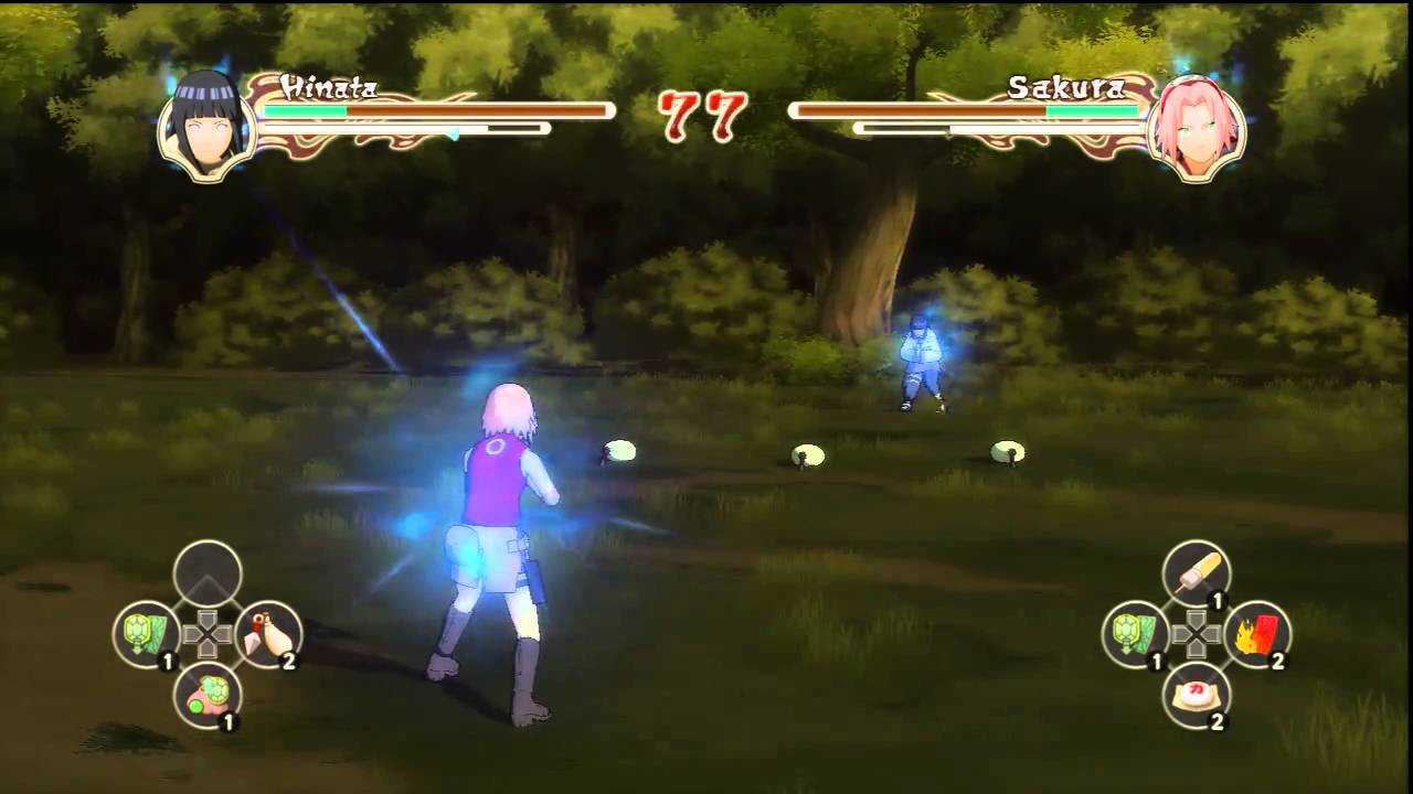 Naruto Ultimate Ninja Storm 2:  Hinata VS. Sakura HD