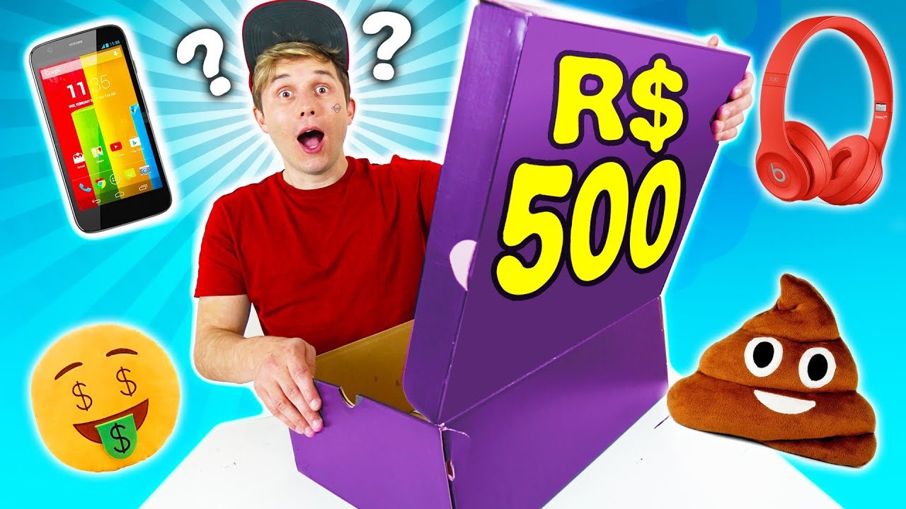 O QUE TEM NUMA CAIXA MISTERIOSA DE R$500 ? 📦
