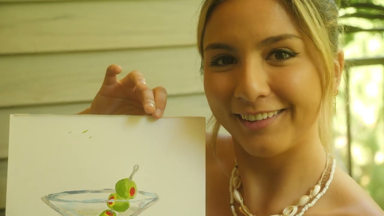 Painting with Gem | Martini Glass
