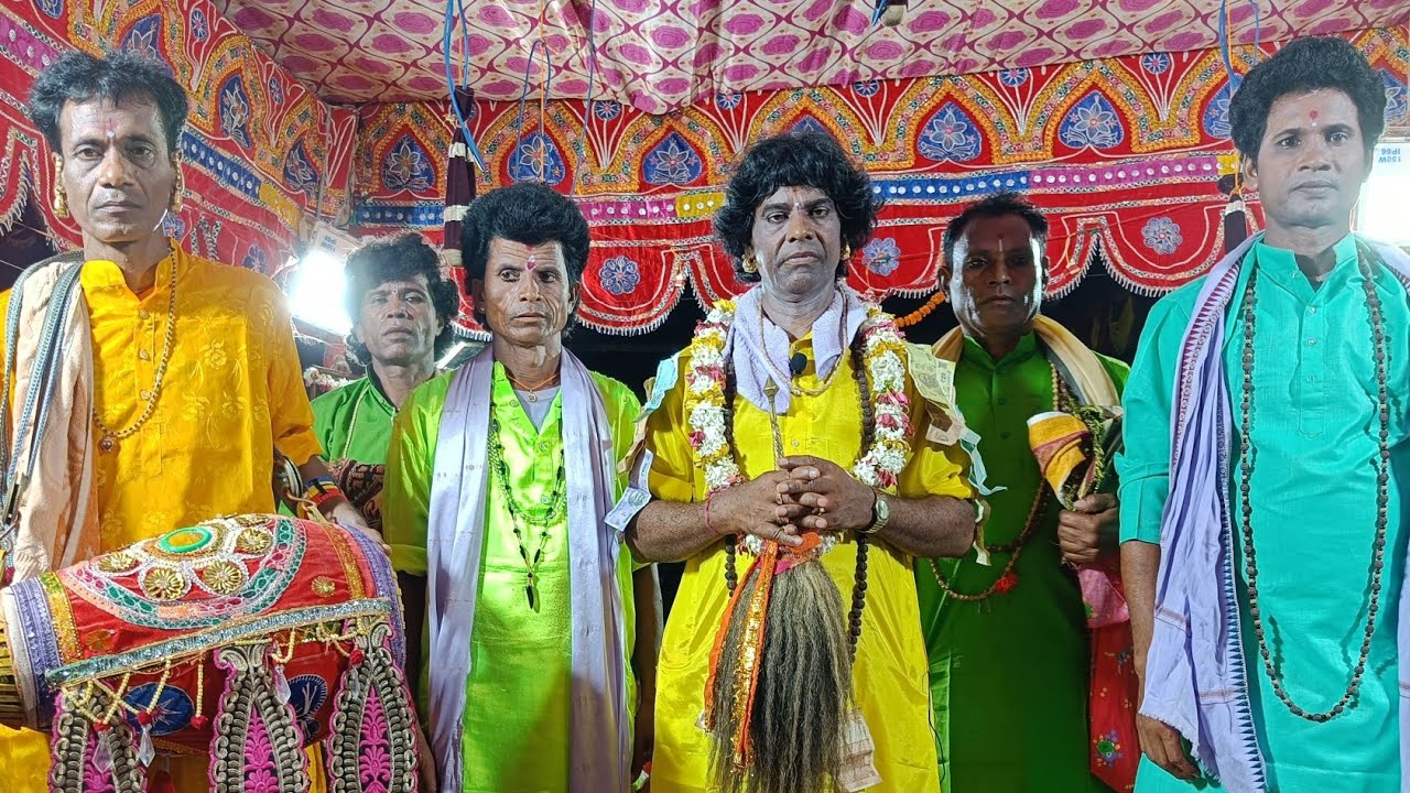 Pala Gayaka puspa Rabindra Kumar jena siko badi pala mancha #ପାଲା #badipala #pala #palacomedy p-2